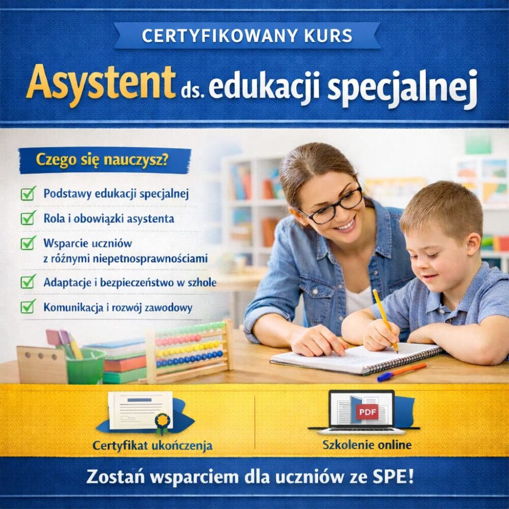kurs - Asystent ds. edukacji specjalnej