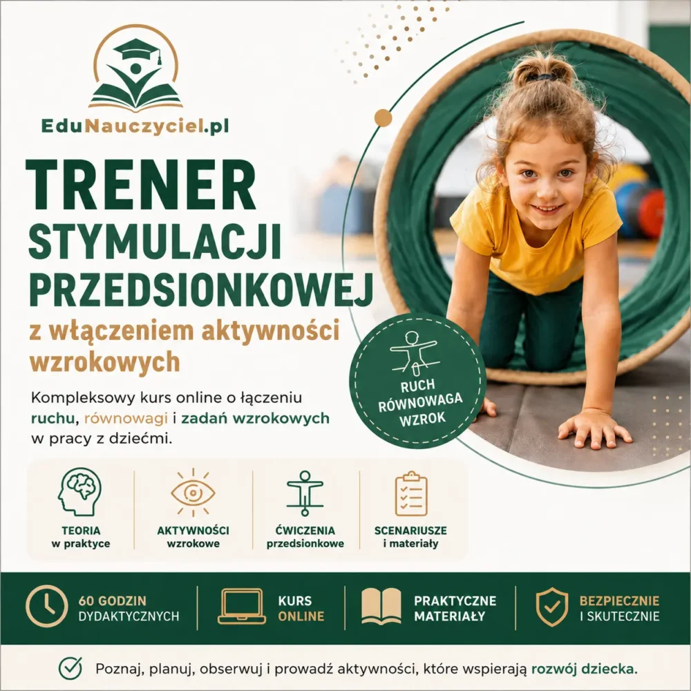 Certyfikowany Kurs Trener Stymulacji Przedsionkowej z włączeniem aktywności wzrokowych